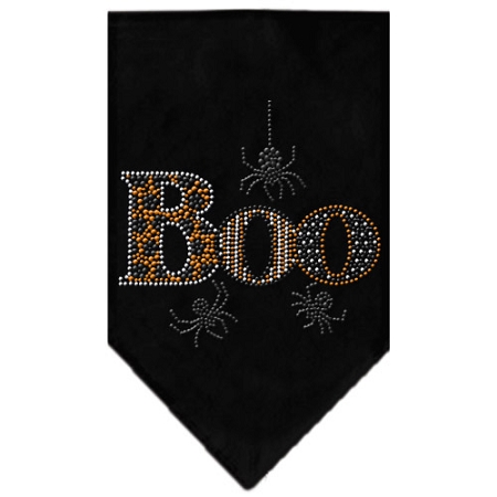 Boo Rhinestone Bandana Black Small